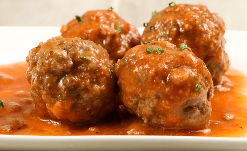 CHEESE STUFFED BUFFALO CHICKEN MEATBALLS 1