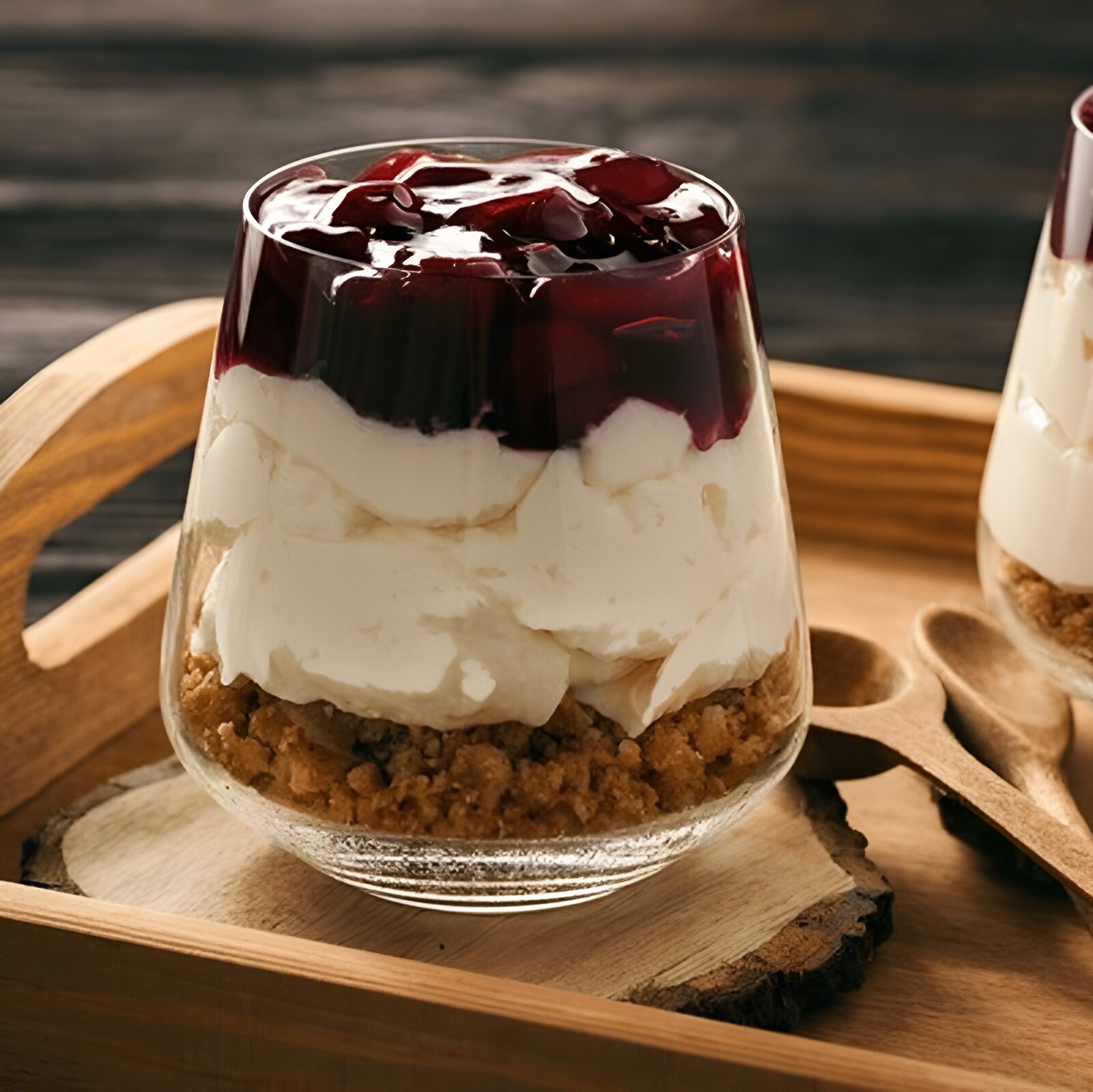 Gluten Free No Bake Healthy Cheesecake Jars 1