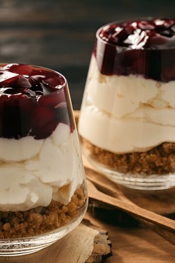 Gluten Free No Bake Healthy Cheesecake Jars