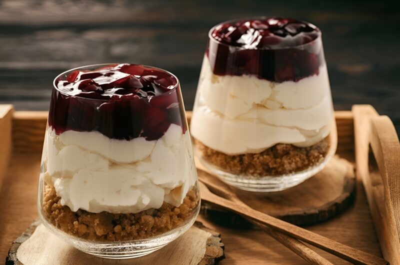 Gluten Free No Bake Healthy Cheesecake Jars