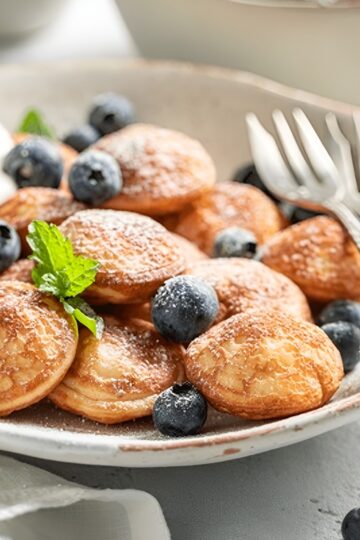 Keto Mini Blueberry Pancake Bites