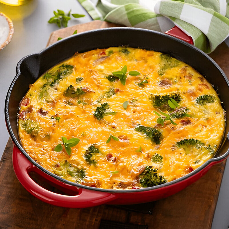 Keto Quiche With Broccoli & Cheese 2