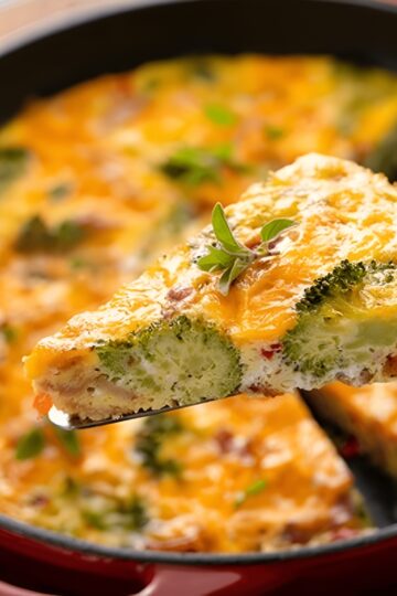 Keto Quiche With Broccoli & Cheese