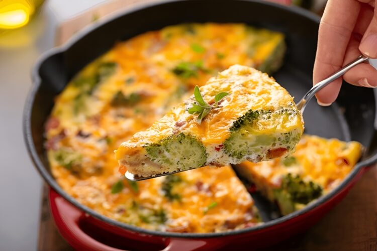 Keto Quiche With Broccoli & Cheese