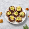 Low Carb Cheesy Stuffed Portobello Mushrooms