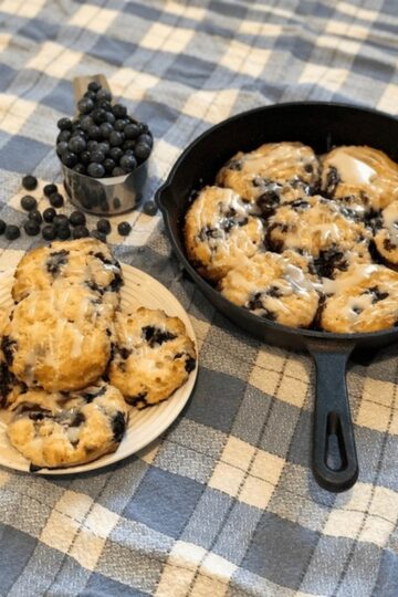 Sugar-Free Keto Blueberry Biscuits
