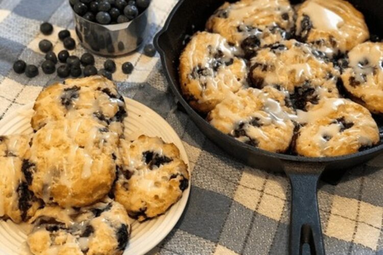 Sugar-Free Keto Blueberry Biscuits