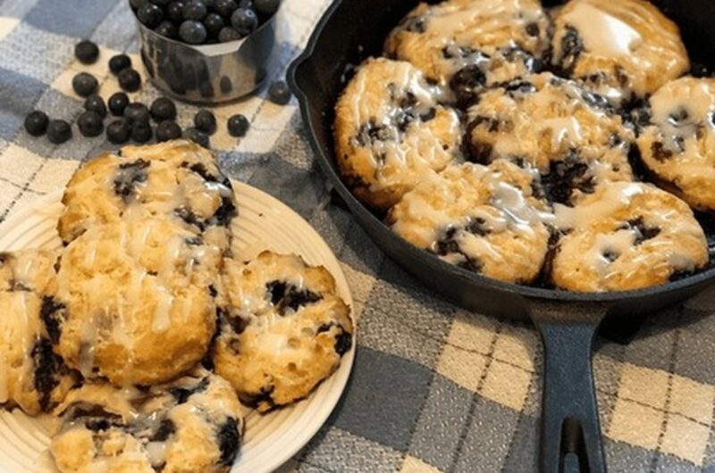Sugar-Free Keto Blueberry Biscuits