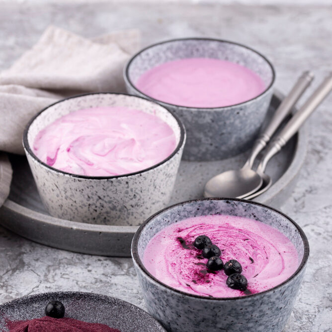 Keto Low Carb Blueberry Cheesecake Mousse 2