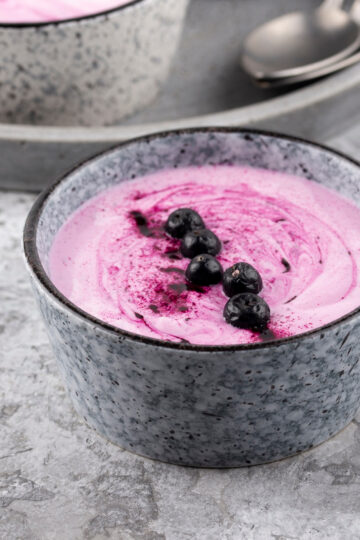 Keto Low Carb Blueberry Cheesecake Mousse