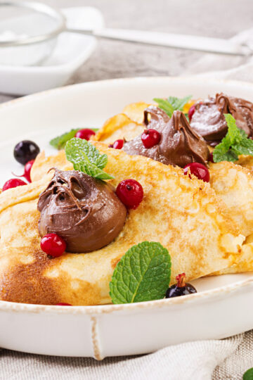 Low Carb Keto Cream Cheese Crepes