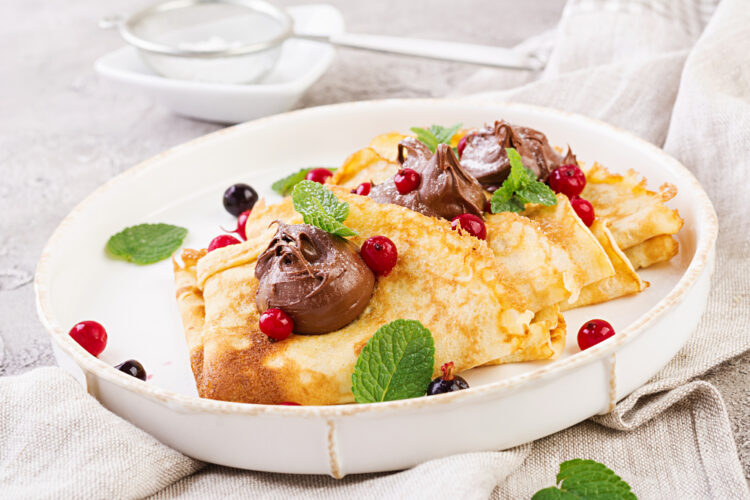 Low Carb Keto Cream Cheese Crepes