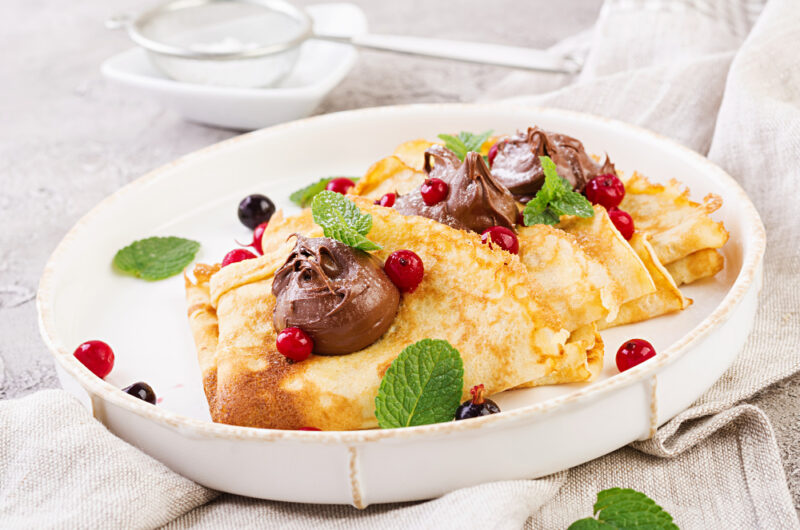 Low Carb Keto Cream Cheese Crepes